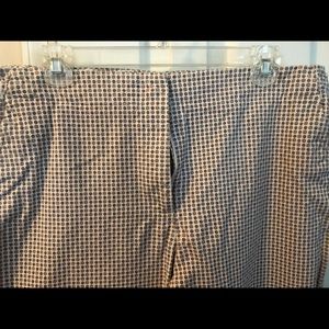 Talbots Womens Brown and Black Dot Pants size 16